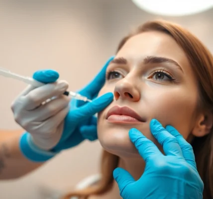 Botox Zürich treatment being administered by a professional in a modern clinic for natural anti-aging results.