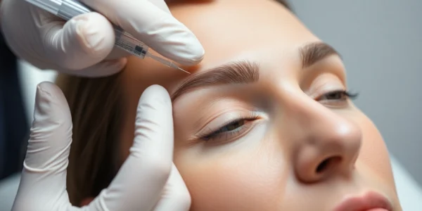 Botox Behandlung: Expert injection in a clinical setting for youthful, smooth skin, ensuring safety and precision.