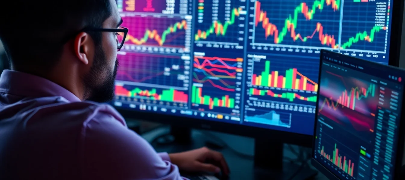Trading view platform showing live market charts and analysis for traders and investors