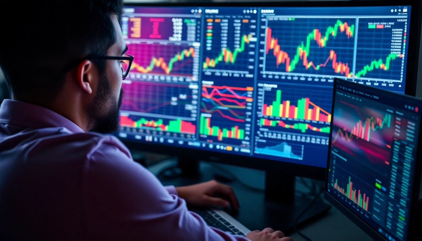 Trading view platform showing live market charts and analysis for traders and investors